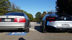 BMW i8 и BMW 850Ci