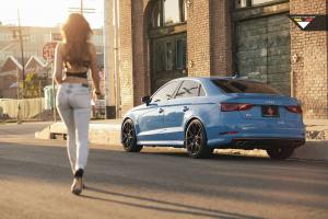 2015 Audi S3 Riviera Blue on Vorsteiner Wheels V-FF 103)