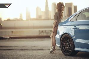 2015 Audi S3 Riviera Blue on Vorsteiner Wheels V-FF 103)
