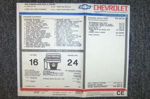 1990 Chevrolet Camaro RPO 1LE Performance Package