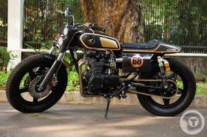 Honda CB450 Black Bomber: флэт-трекер от Gearhead Monkey Garage