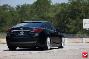 2015 Mazda6 Jet Black on Vossen Wheels