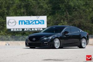 2015 Mazda6 Jet Black on Vossen Wheels