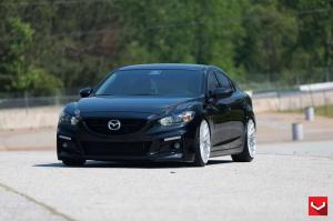 2015 Mazda6 Jet Black on Vossen Wheels