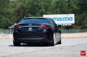 2015 Mazda6 Jet Black on Vossen Wheels