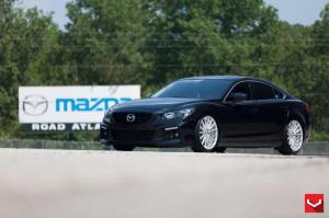 2015 Mazda6 Jet Black on Vossen Wheels