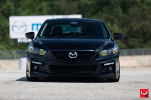 2015 Mazda6 Jet Black on Vossen Wheels
