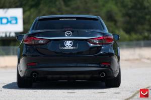 2015 Mazda6 Jet Black on Vossen Wheels