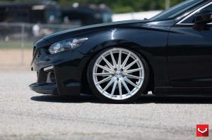 2015 Mazda6 Jet Black on Vossen Wheels