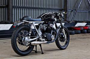 1971 Honda CB350 Black by Sixty-Six Motorcycles
