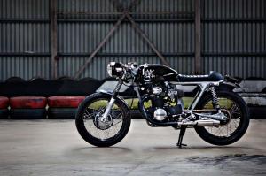 1971 Honda CB350 Black by Sixty-Six Motorcycles