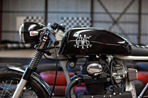 1971 Honda CB350 Black by Sixty-Six Motorcycles