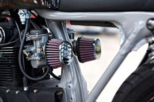 1971 Honda CB350 Black by Sixty-Six Motorcycles