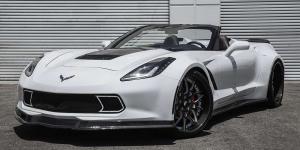 Corvette Stingray с новыми дисками в белом обличье