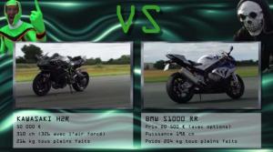 Kawasaki Ninja H2R против байков BMW S1000RR, KTM 1290 Super Duke R, Suzuki GSX-1300R Hayabusa, карта Tony Kart 125 и суперкара Mercedes AMG GT