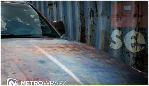 2015 Cadillac Escalade Rust Chrome by Metro Wrapz