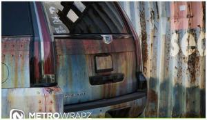 2015 Cadillac Escalade Rust Chrome by Metro Wrapz