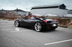 2014 Ferrari 458 Spider Nero Daytona with PUR Wheels by SR Auto Group