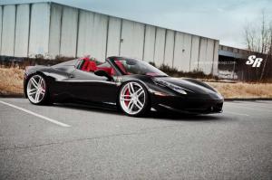 2014 Ferrari 458 Spider Nero Daytona with PUR Wheels by SR Auto Group