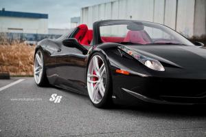 2014 Ferrari 458 Spider Nero Daytona with PUR Wheels by SR Auto Group