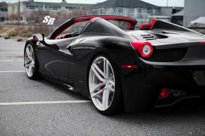 2014 Ferrari 458 Spider Nero Daytona with PUR Wheels by SR Auto Group