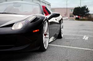 2014 Ferrari 458 Spider Nero Daytona with PUR Wheels by SR Auto Group