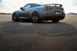 2014 Nissan GT-R Black Edition by AMS Performance with Strasse Wheels