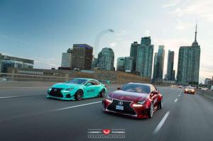 2015 Lexus RC F by Rocket Bunny on Vossen Wheels