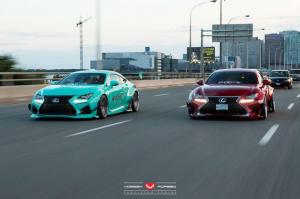 2015 Lexus RC F by Rocket Bunny on Vossen Wheels