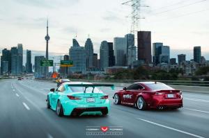 2015 Lexus RC F by Rocket Bunny on Vossen Wheels
