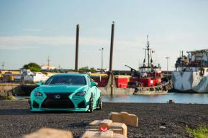 2015 Lexus RC F by Rocket Bunny on Vossen Wheels