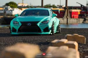 2015 Lexus RC F by Rocket Bunny on Vossen Wheels