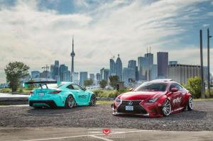 2015 Lexus RC F by Rocket Bunny on Vossen Wheels