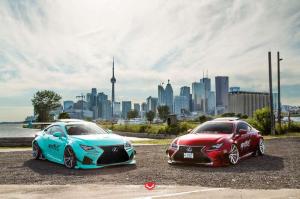 2015 Lexus RC F by Rocket Bunny on Vossen Wheels