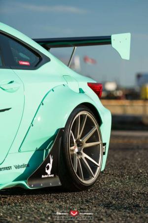 2015 Lexus RC F by Rocket Bunny on Vossen Wheels