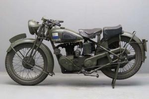 Старинный байк Velocette MAC 1939 года выпуска