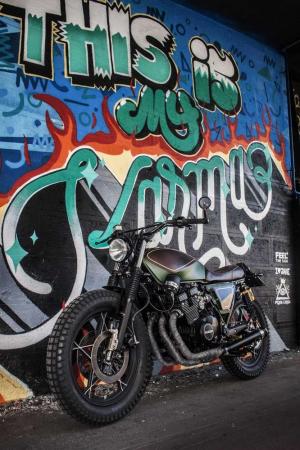 1980 Suzuki GSX400F Tracker Wood by Shaka Garage Bari