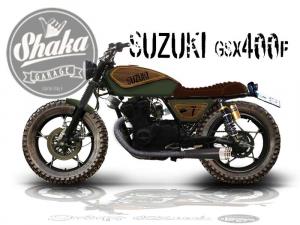 1980 Suzuki GSX400F Tracker Wood by Shaka Garage Bari
