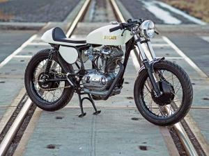Кастомный кафе-рейсер York St Moto Ducati 350 Widecase