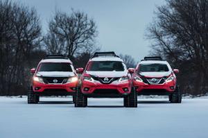 Nissan примерил гусеницы к моделям Rogue, Pathfinder и Murano