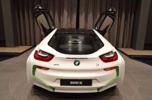 2016 BMW i8 Fabulous White with Java Green Accents by Abu Dhabi Motors