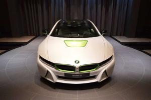 2016 BMW i8 Fabulous White with Java Green Accents by Abu Dhabi Motors