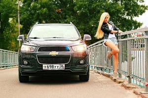 За рулем большой красотки