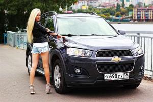 За рулем большой красотки