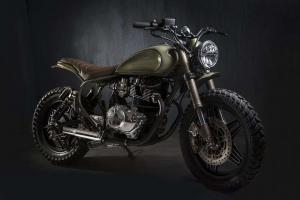 Кастомный мотоцикл Honda CM400 от мастерской Matteucci Garage