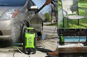 GreenWorks GW1501: миниатюрная мойка для автомобиля и не только