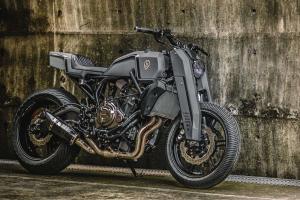 Кастомный байк Yamaha MT-07 Onyx Blade от мастерской Rough Crafts