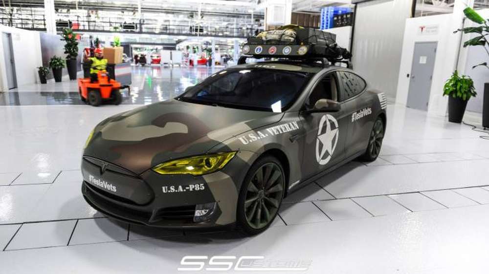 Электрокар Tesla Model S стал военным
