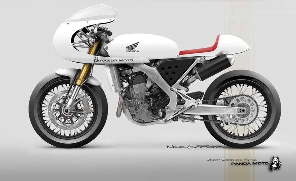 Honda CRF450: кафе рейсер из кроссбайка