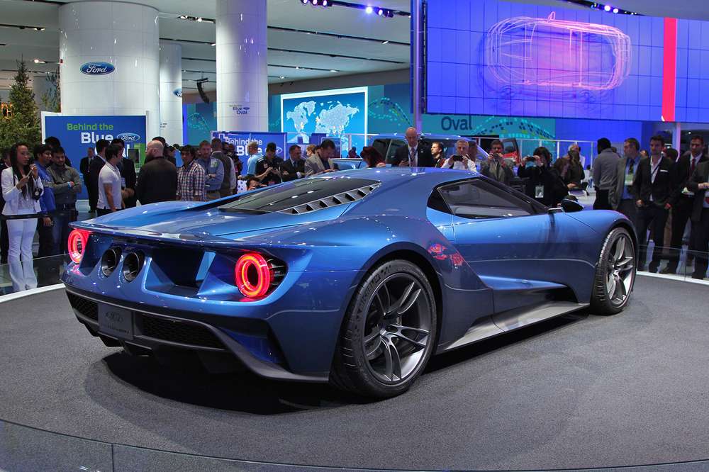 Ford gt 2017 Supercar Blue зад